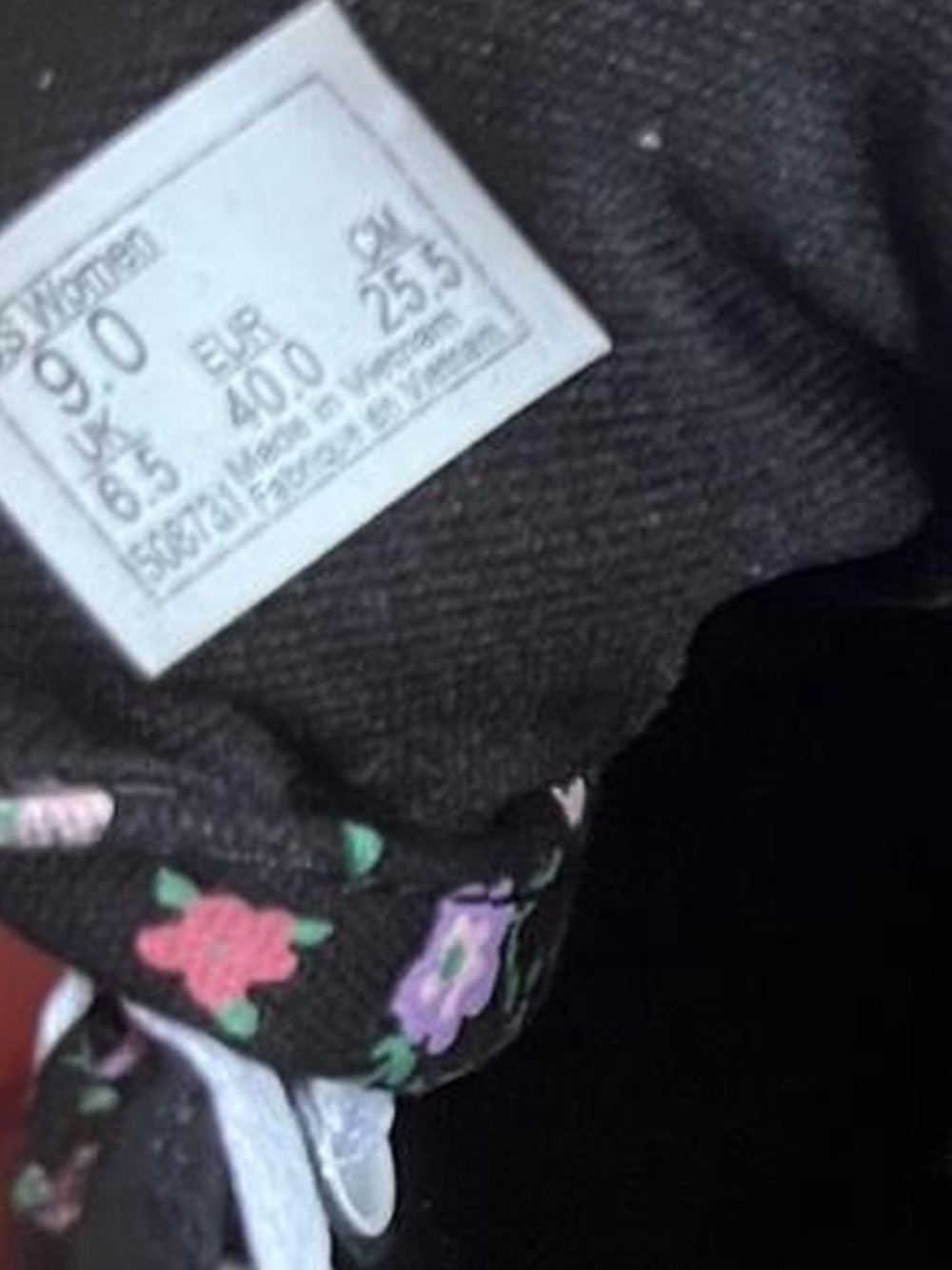 Vans Ward Floral Low Top Sneakers Size 9 - Picture 9 of 9